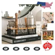 Complete Mixology Kit with Recipe Cards - Stylish Home Bartending Essentials