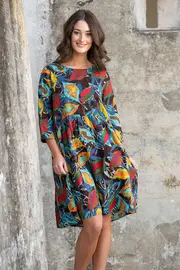 Valetta Print Dress--ORI-21418
