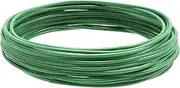 Plastic Coated Garden Wire for Climbing Plants Tomatoes Twist Ties Bonsai Wire Plant Support and DIY Cloche Lampshade Fence Christmas Tree 2.2 * 3 mm Diameter x 20 Metre (65 Foot), Green