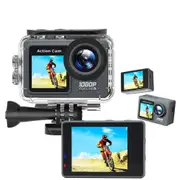 Action Camera Wifi Dual Screen 2.0 Inch Touch Screen 30M Waterproof Sport Camera Outdoor Mini Cam 120o Exercise Video Recorder