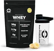 Pure Product Australia Whey Protein Isolate, Banana, 4 kilograms + Glass shaker