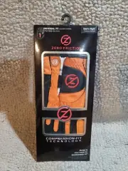 Zero Friction Performance Glove (RIGHT, ORANGE) UNIVERSAL ONE SIZE FIT Golf NEW