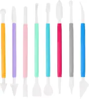 8Pcs Plastic Clay Tools Double-Headed Crafts Modeling Kit Clay Sculpting Tools P