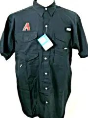 NEW Arizona Diamondbacks Embroidered Columbia PFG Bonehead SS Shirt Men's XXL