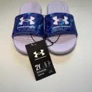 New Girls' Under Armour Ansa Graphic Slides 2Y 3024439-401
