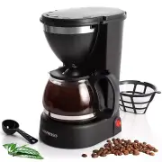 Mixpresso 5 Cup Coffee Maker 25 Oz, Mini Coffee Pot With Removable & Reusable...