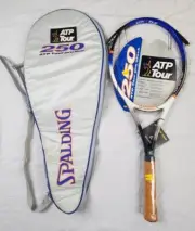 Spalding ATP Tour Pro STK 250 Tennis Racket w/ Cover - Unstrung, MP, Vintage