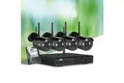 UL-tech Wireless CCTV Security System 8CH NVR 3MP 4 Bullet Cameras 2TB