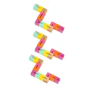 3x MajiggTwisty Classic Blocks 15cm Stretchy Flexible Cord 3y+ Toys Kids/Child