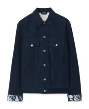 Burberry Logo-Patch Buttoned Denim Jacket IT52,IT50,IT54,IT48,IT46 Blue