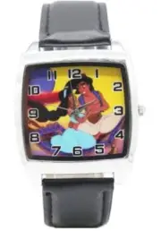 Aladdin and Jasmine Magic Carpet Genuine Leather Band Wrist Watch