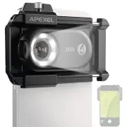 APEXEL 3in1 100X/150X/200X Mobile Phone Microscope Lens Macro Magnifier Kits High Magnification CPL Polarized Lenses 12