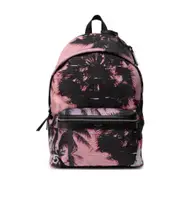 city backpack in econyl, smooth leather and nylon One size Black