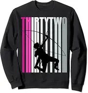 [X.Style] Womens 32nd Archery Birthday Archer Queen Bow Arrow Sweatshirt ds1997 Sweater (L) Black