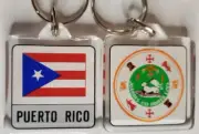 Estado Libre Asociado de Puerto Rico, Puerto Rican Flag Lucite Key Chain NEW