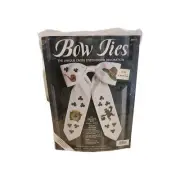 JCA "ST. PADDY'S DAY" CROSS STITCH BOW TIES DOOR DECORATION KIT 11" x 17"