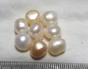 8pc Natural Freshwater Pearls Baroque Style Loose Undrilled Jewelry Earrings
