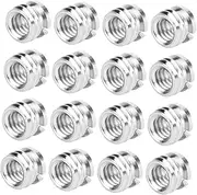 ETHZZLE 20pcs Mic Stand Adapter 1/4'' to 3/8'' Tripod Screw Adapter for Camera Sturdy Aluminum Alloy Converter Smooth Surface
