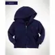 【LJ MALL】美國童裝 Ralph Lauren POLO 棉質小馬連帽外套 24M 現貨 Cotton Full-Zip Hoodie-藍色