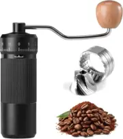 Manual Coffee Grinder by Suvykep — 6 Star with Black