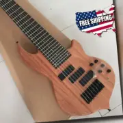 New Custom Natural Wood Color 8 Strings Electric bass Guitar Free Shipping