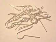20 pcs Solid .925 Sterling Silver Ear Wire Hook Earring 15/16" (24mm) Long