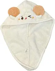 Hoement Absorbent Fleece Hair Cap Quick Dry Head Wrap Hair Drying Cap Wrap Turban Bath for Women