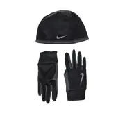 NEW NIKE [M/L] Women's Run Thermal Hat and Glove Set-Black 89596