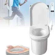 Heated Toilet Seat, Electric Smart Warm D-Shaped Bidet Seat with Adjustable Temperature 35-38°C, Soft Close Loo Seat, Even and Gentle Heating, Energy Saving