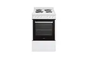 Euromaid 54cm/83L Electric Oven Range Cooker w/Solid Cooktop Single Cavity White