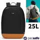 【Pacsafe】Go Anti-Theft 隨行防盜後背包25L.肩背包.電腦書包/可容16吋筆電.RFIDsafe 晶片防側錄.防割破.防割強化背帶/35115130 噴射黑