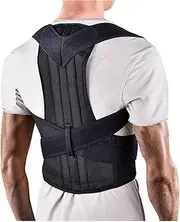 Plus Size Back Brace Posture Corrector Belt Waist Trainer Back Support Belt Adjustable Shoulder Posture Support for Improve Scoliosis(Small)