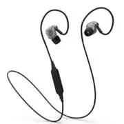BX240 Sport Waterproof IPX5 Passive Noise Canceling Wireless bluetooth Headphones Earphone BLACK COLOR