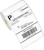 4" x 6" [ OfficeSmartLabels ] ZE1400600 Direct Thermal Labels, Compatible with Zebra Printers for Postage Barcode Shipping Desktop Printer Sticker - 20 Rolls / 1 Carton / 1" Core
