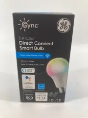 Cync Full Color Direct Connect Smart One 1 Blub LED 800 Lumens.