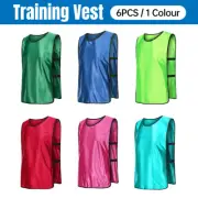 6X Sports Training Bibs Soccer Vests Group Team Bibs Basketball Cricket Football