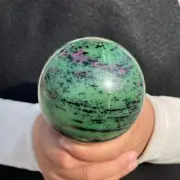 2.4LB Natural Zoisite Quartz Sphere Crystal Magic Ball Healing G4705
