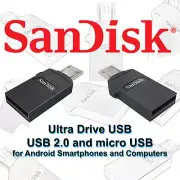 SanDisk micro USB Dual Drive 16GB 32GB 64GB 128GB Flash Drive OTG Memory 2.0