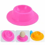 4X Silicone Egg Cups Holders Set Serving Kitchen Boiled Eggs Breakfast Random