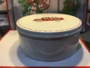 10 Strawberry St. Presents North Pole Bed & Breakfast Large Cookie Storage Box