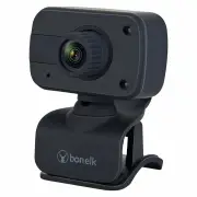 Bonelk 1080p USB Webcam, Clip On, Black - ELK-63022-R