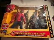 Super Poseable Spider-Man Doc Ock 2 Figure 12" ToyBiz Rare 2004 Molina Maguire