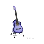 38in Cutaway Acoustic Guitar with guitar bag - Purple Burst