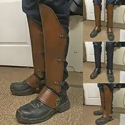 Retro Vintage Punk Gothic Medieval Masquerade Leg Brace Gaiters Ren Faire Knight Ritter Viking Crusader Men's Unisex Viking Halloween Masquerade Performance P