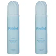 2x Sundae 265ml Whipped Shower Bathroom Foam Cool Mint Scent Body Skin Care Wash