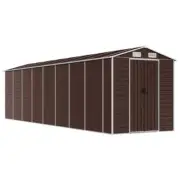 Garden Shed Outdoor Storage Tool Workshop Sheds 191x725x198cm Galvanised Steel