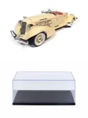 DIECAST CAR W/DISPLAY CASE 1935 AUBURN 851 SPEEDSTER CREAM/IVORY AW297 1/18