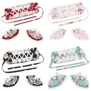 Subculture Lace Hairband Hand Cuffs For Theme Party Women Photography Accessory