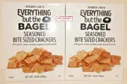 Trader Joe’s Everything but the Bagel Seasoned Bite Size Crackers 10oz (2 Boxes)