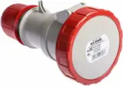 Scame INDUSTRIAL POWER SOCKET 32A 415V 3P+N+E IP66, IP67 Cable Mount, Screw RED